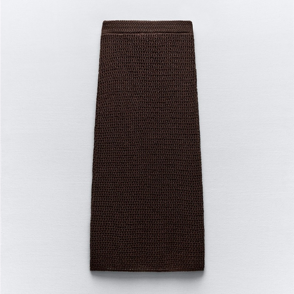 Zara Open Knit Midi Skirt